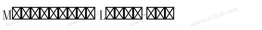 Metropolis Light字体转换